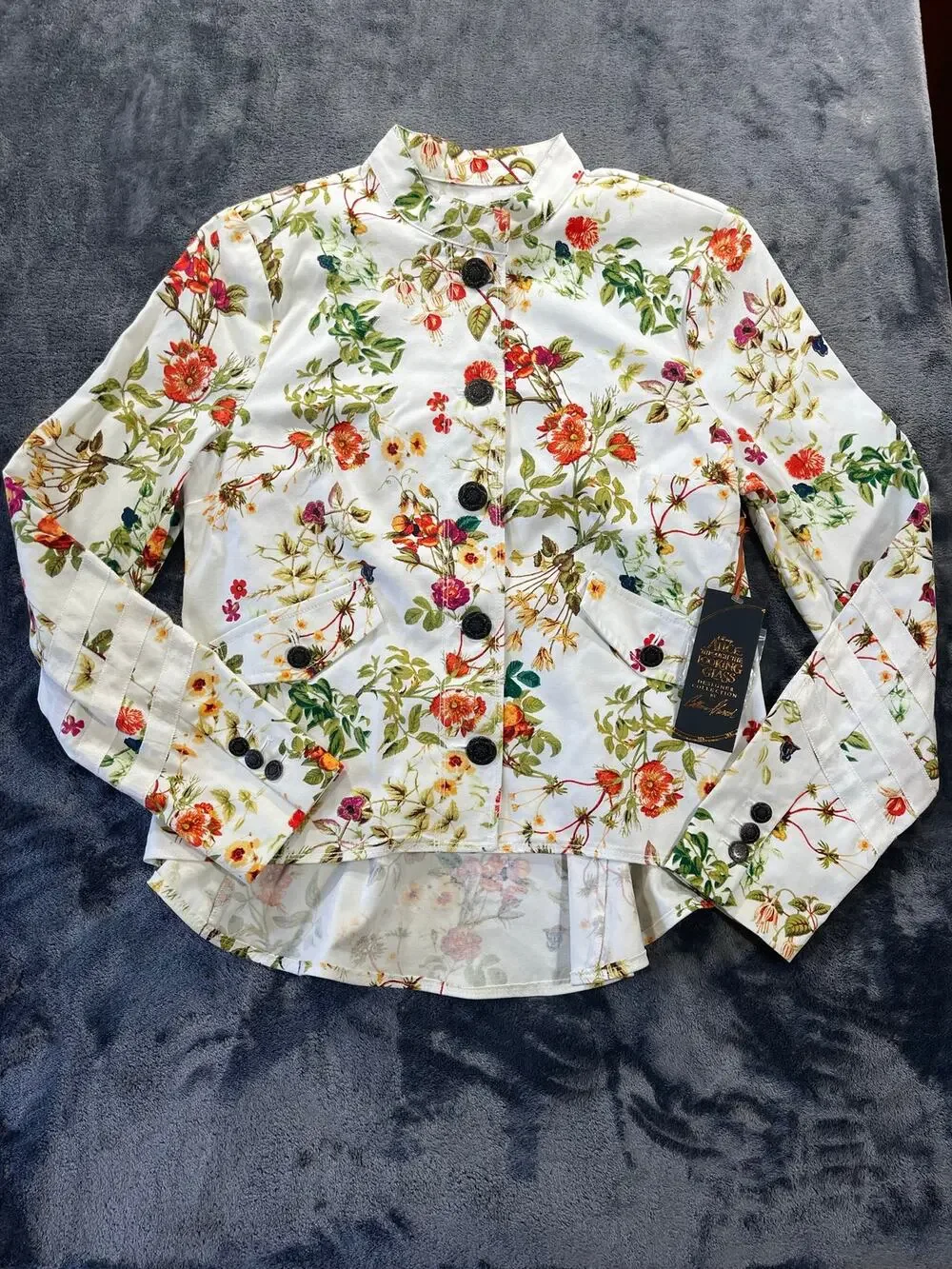 NWT Disney Alice Through Looking Glass Floral Peplum Jacket Women S